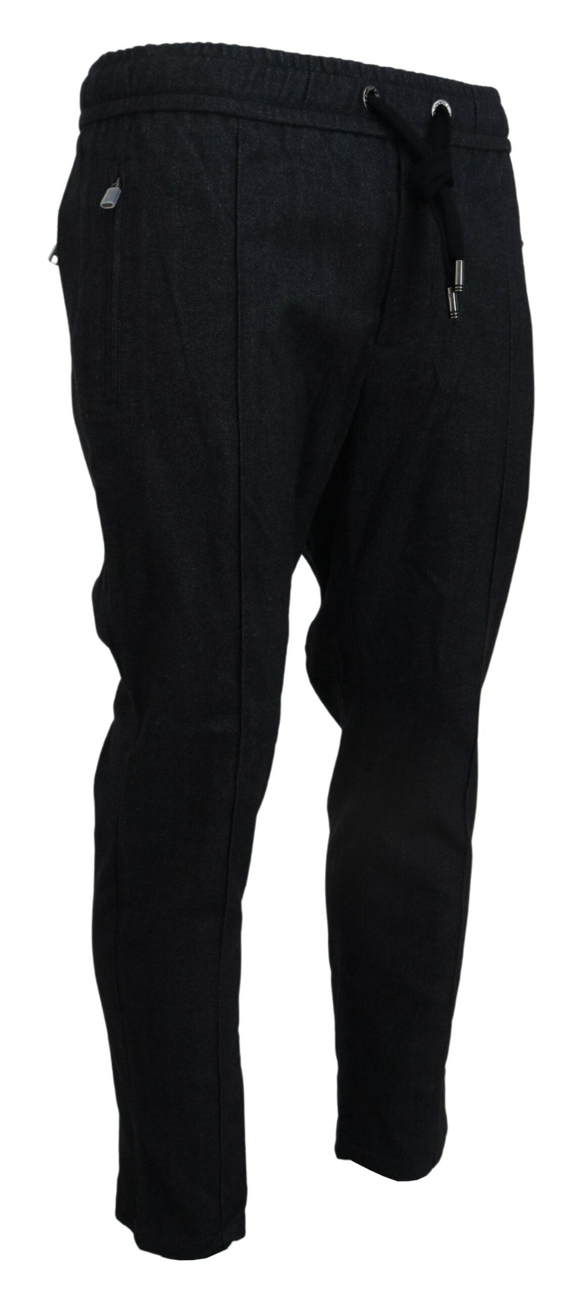 Dolce & Gabbana Graue Tapered Baumwollhose