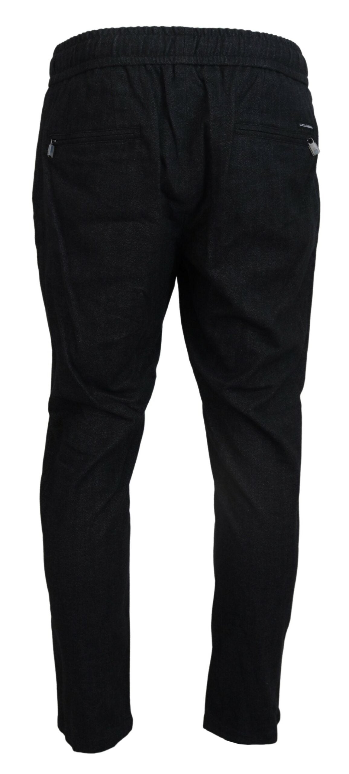 Dolce & Gabbana Graue Tapered Baumwollhose