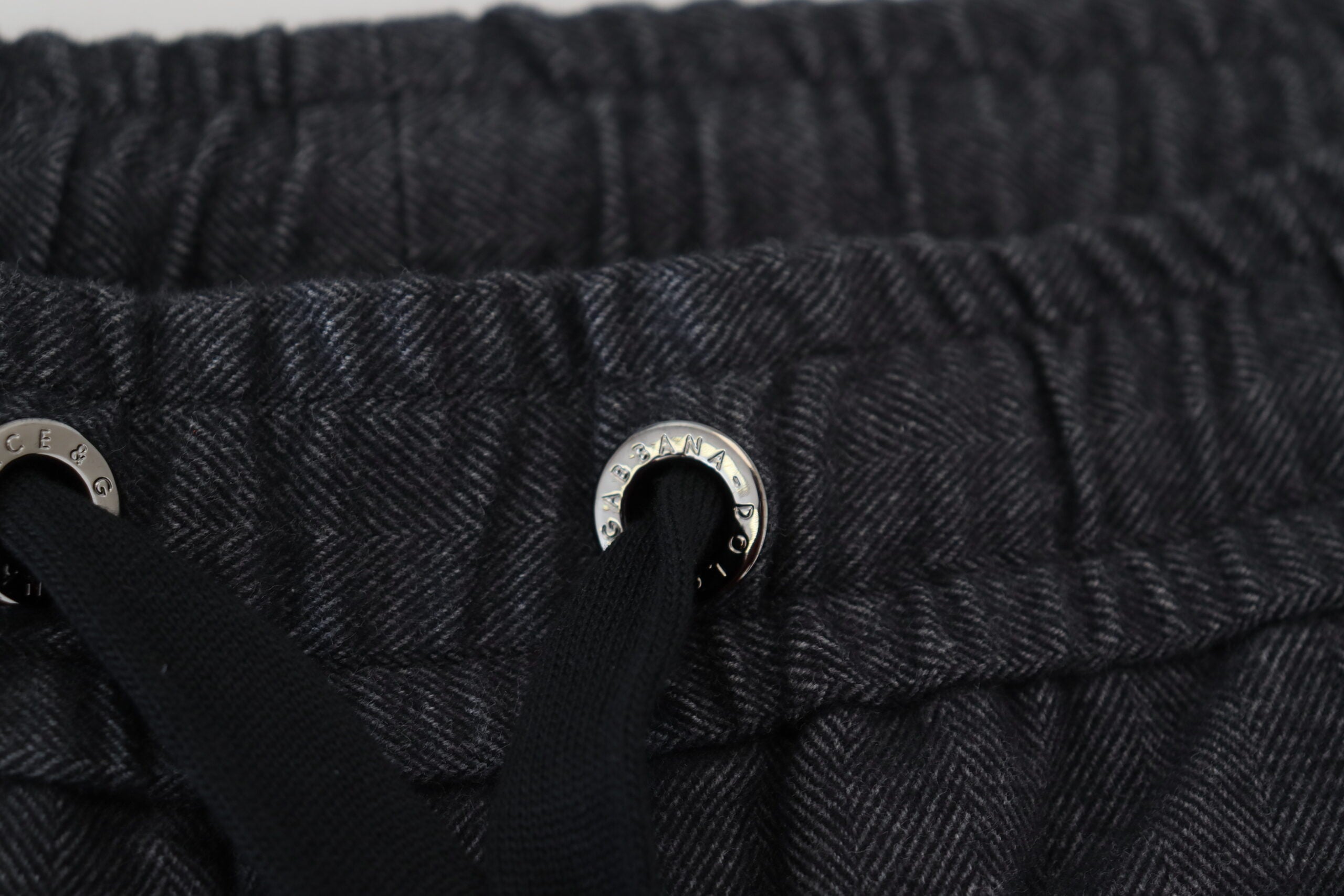 Dolce & Gabbana Graue Tapered Baumwollhose
