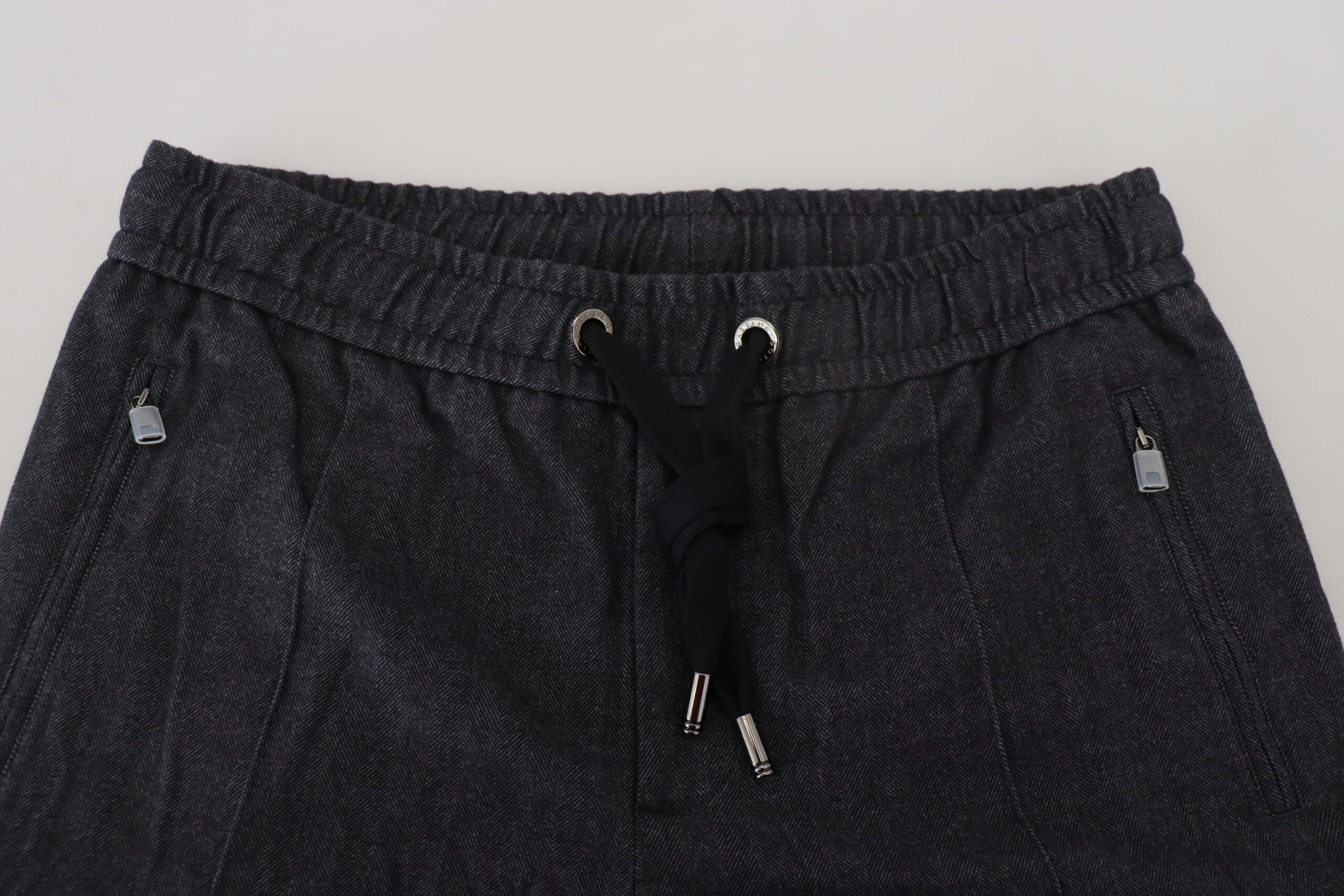 Dolce & Gabbana Graue Tapered Baumwollhose