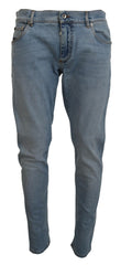 Dolce & Gabbana Blue Wash Slim Fit Cotton Denim Jeans