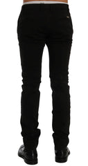 GF Ferre schwarze Stretch-Chino-Hose aus Baumwolle