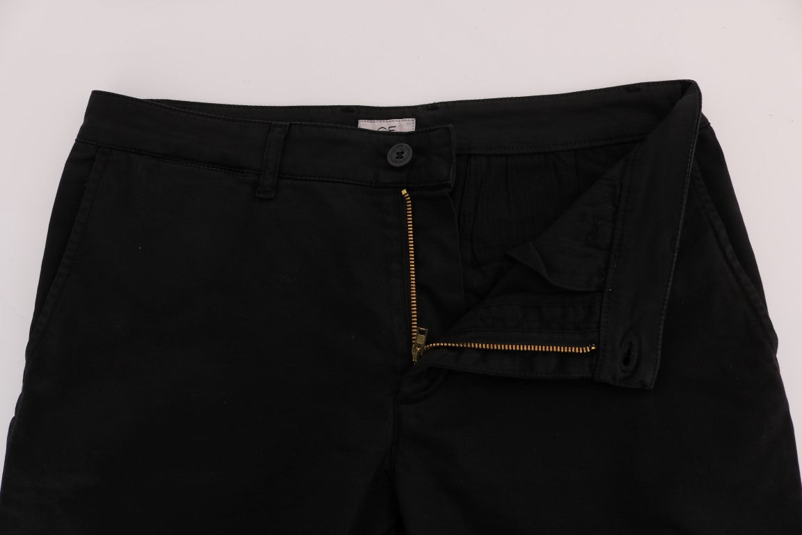 GF Ferre schwarze Stretch-Chino-Hose aus Baumwolle