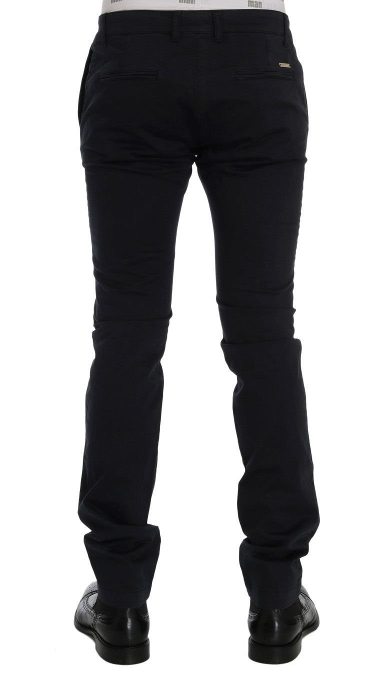 GF Ferre Blue Chinos aus Baumwoll-Stretch