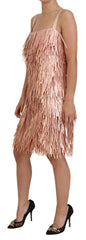 Dolce & Gabbana Pink Tinsel Ärmelloses A-Linien-Kleid