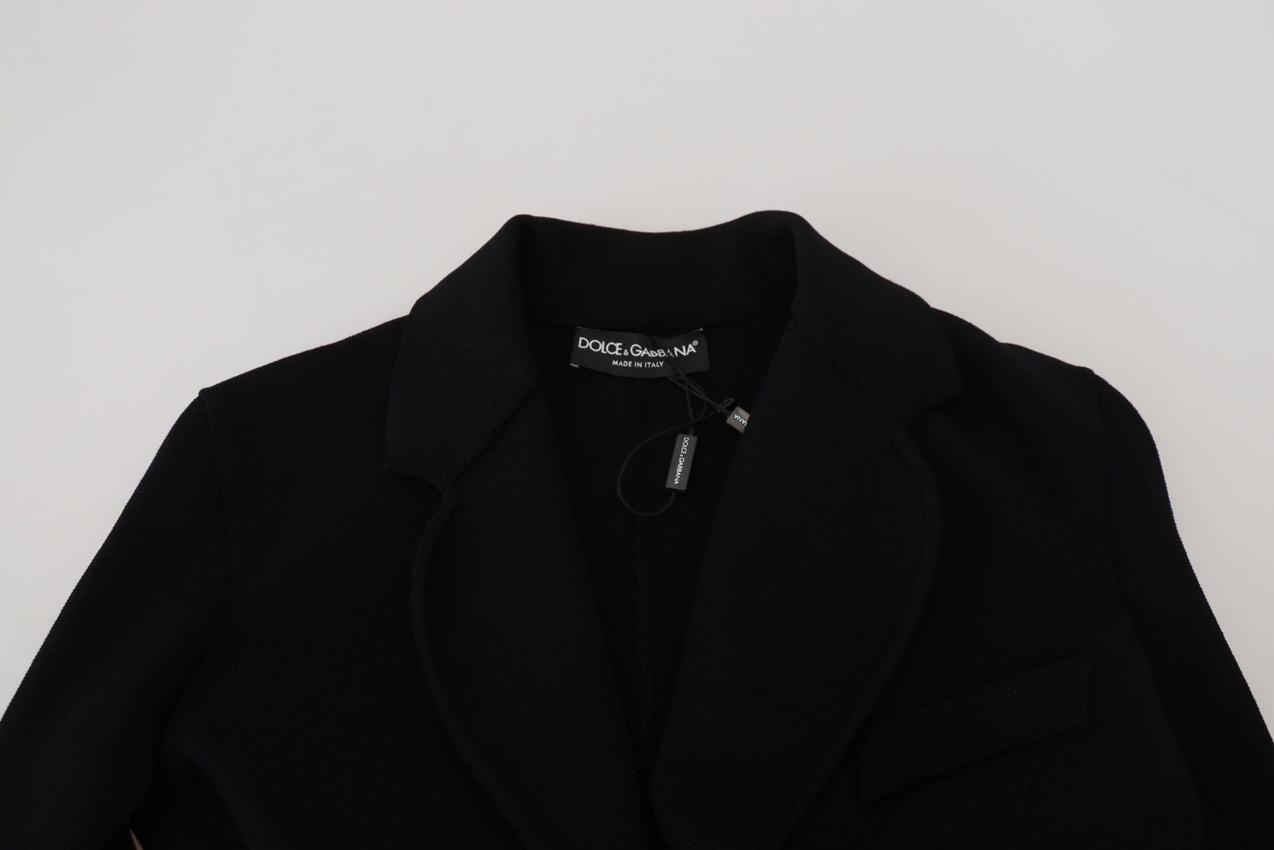 Dolce & Gabbana Schwarzer Cardigan-Blazer mit Knöpfen aus Viskosejacke