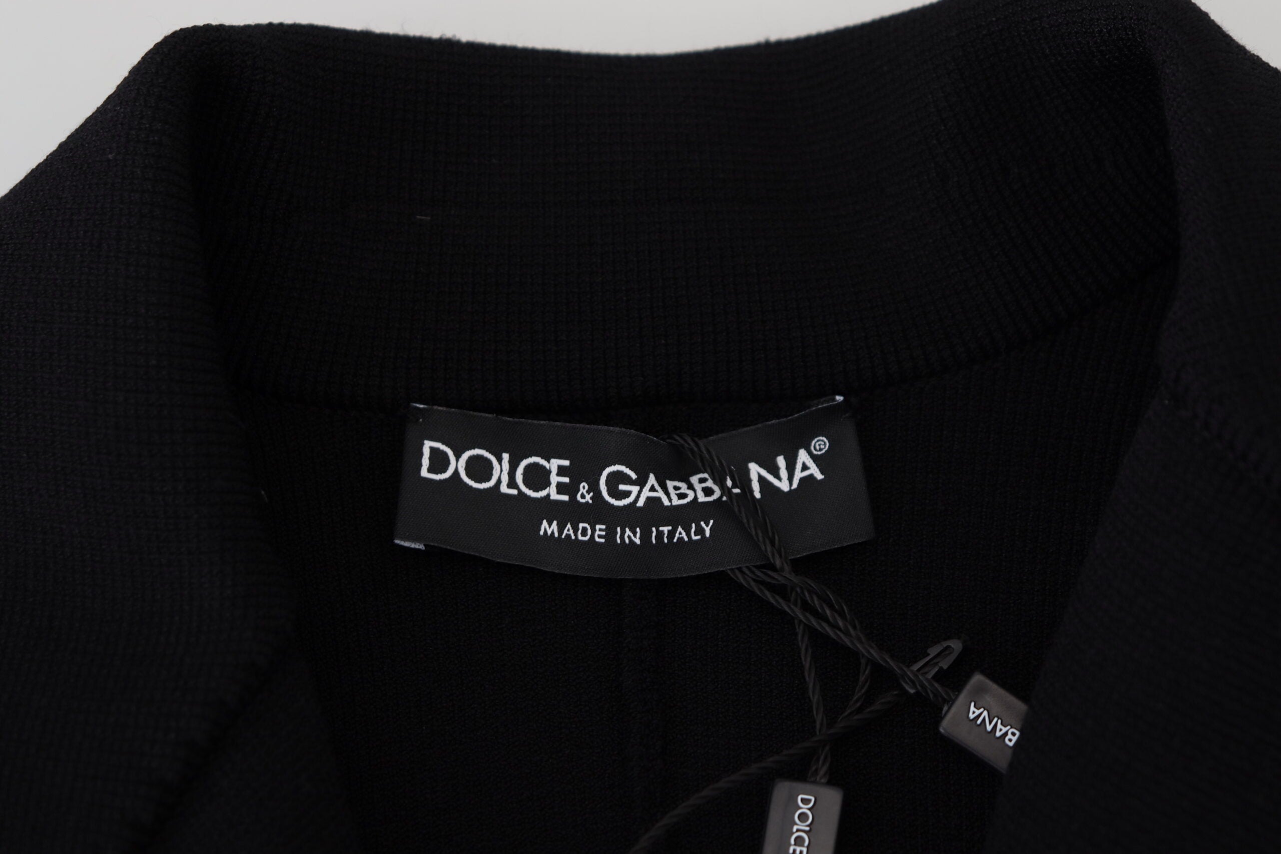 Dolce & Gabbana Schwarzer Cardigan-Blazer mit Knöpfen aus Viskosejacke