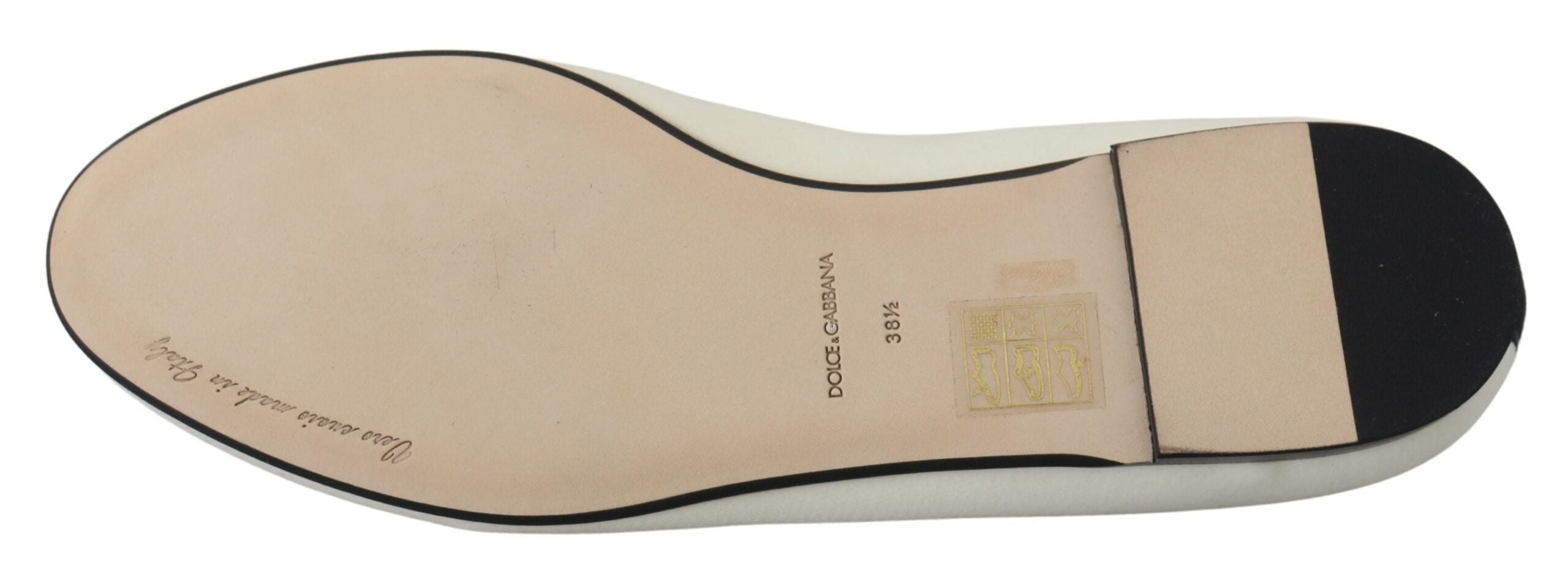 Dolce & Gabbana Weiße Samt Slipper Loafer Flats Schuhe