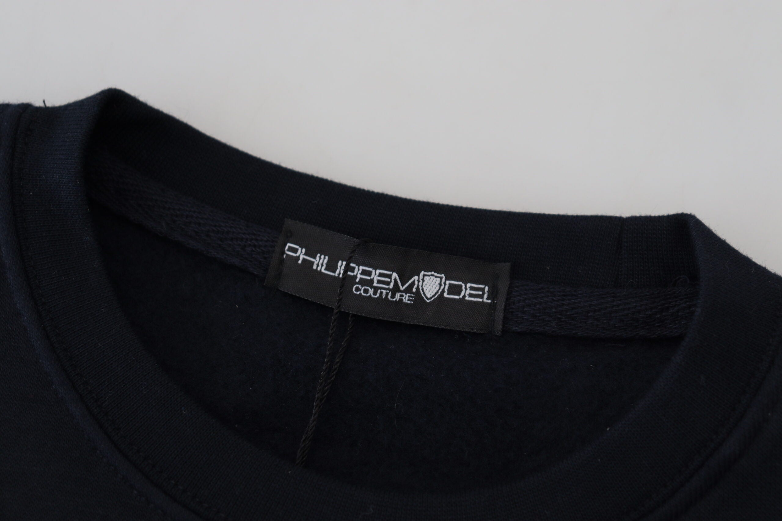 Philippe Model Schwarzer bedruckter Langarm-Pullover