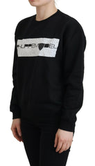 Philippe Model Pullover mit langen Ärmeln und schwarzem Print