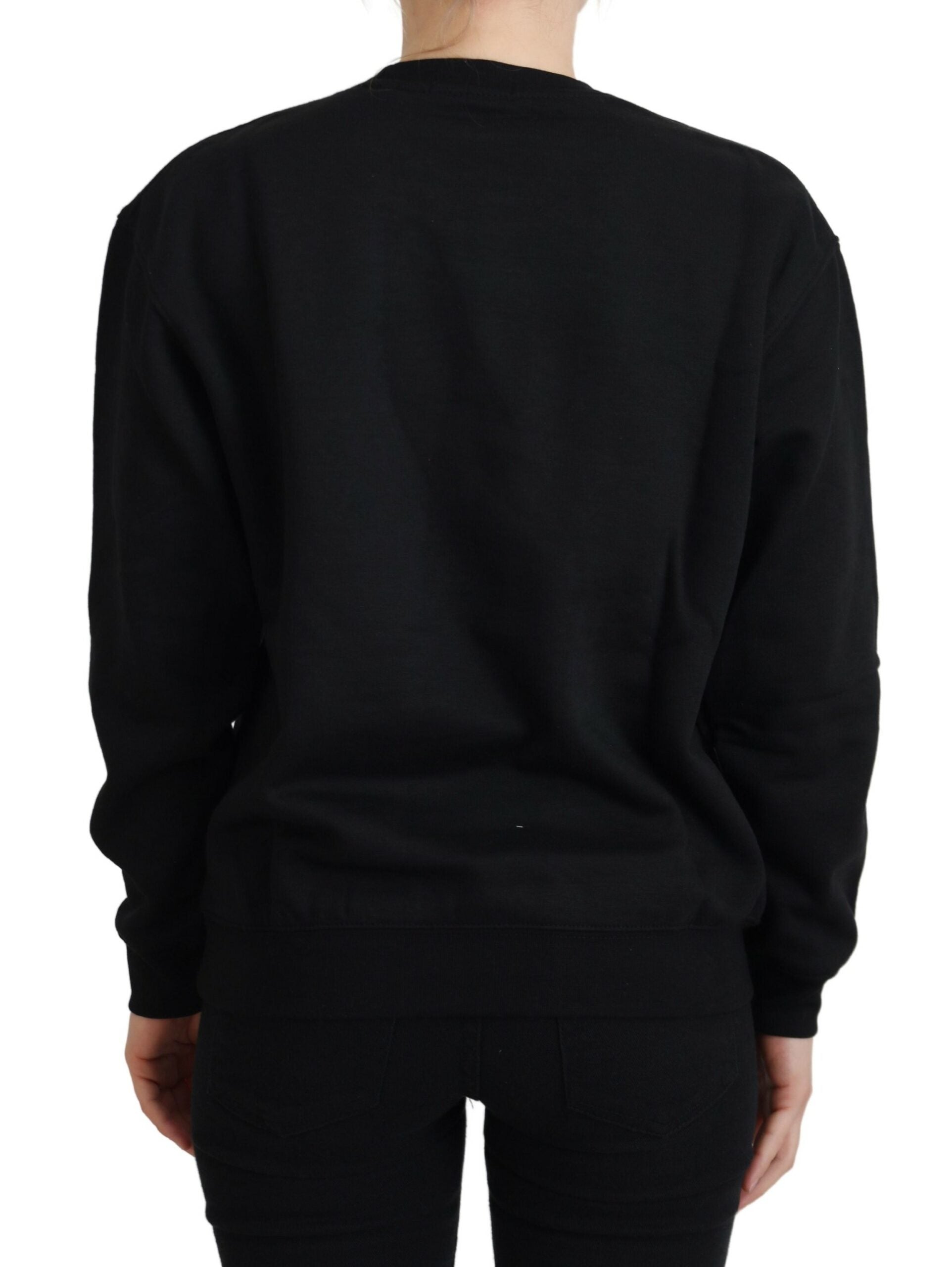 Philippe Model Pullover mit langen Ärmeln und schwarzem Print