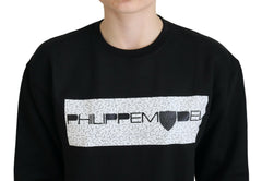 Philippe Model Pullover mit langen Ärmeln und schwarzem Print