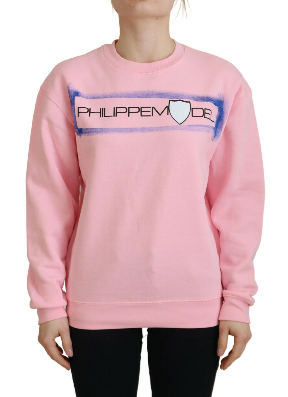 Philippe Model Pullover in Rosa mit Print und langen Ärmeln