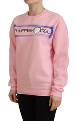 Philippe Model Pullover in Rosa mit Print und langen Ärmeln