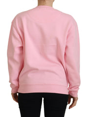 Philippe Model Pullover in Rosa mit Print und langen Ärmeln