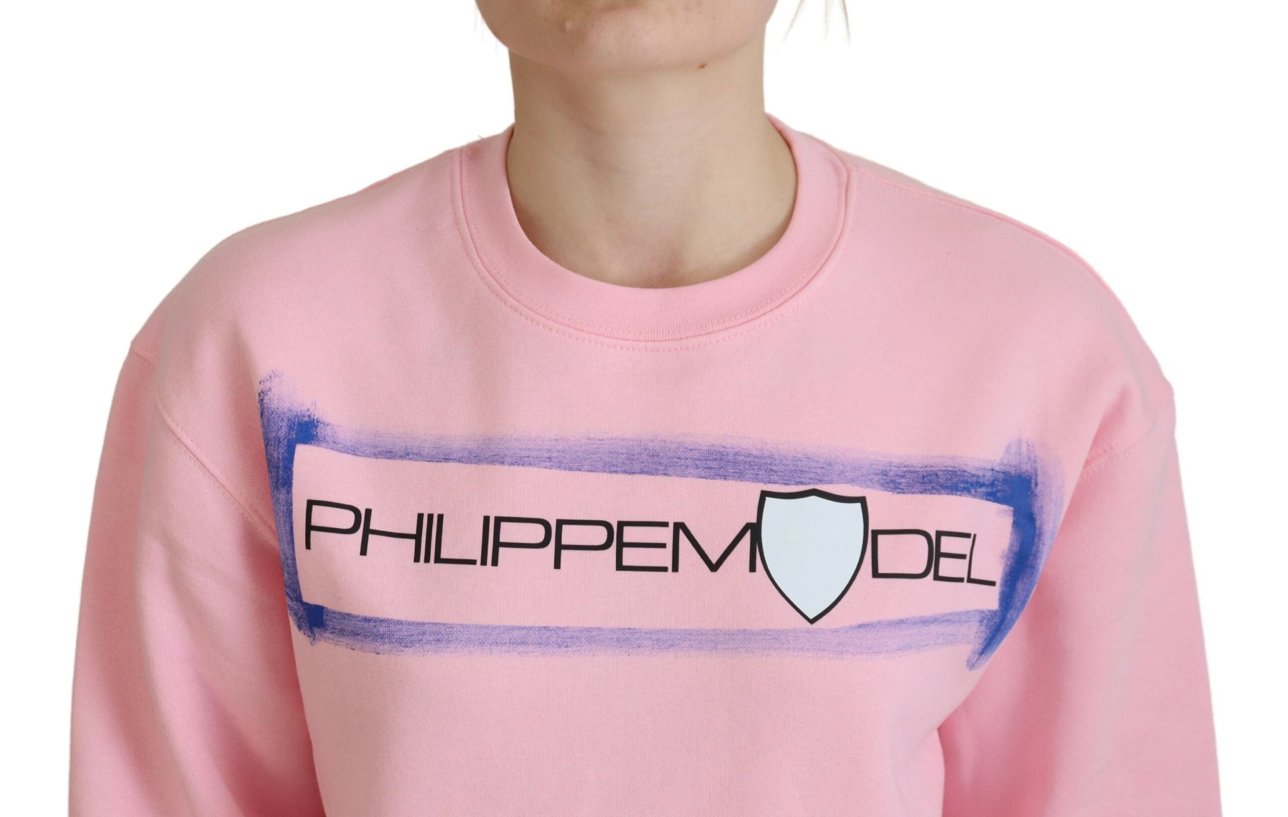 Philippe Model Pullover in Rosa mit Print und langen Ärmeln