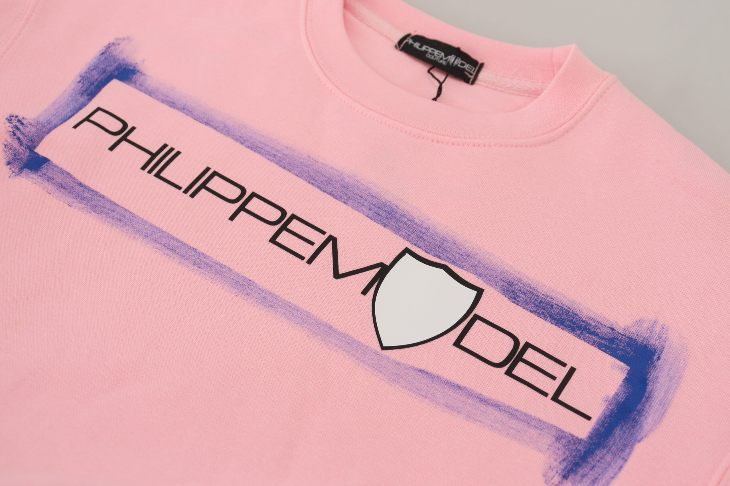 Philippe Model Pullover in Rosa mit Print und langen Ärmeln