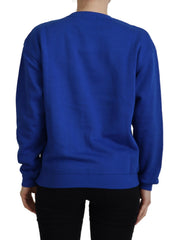 Philippe Model Blauer Pullover mit langen Ärmeln und Print