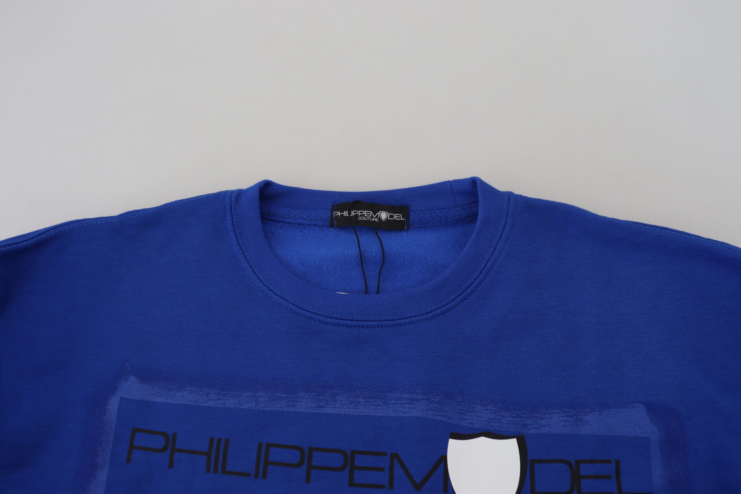 Philippe Model Blauer Pullover mit langen Ärmeln und Print