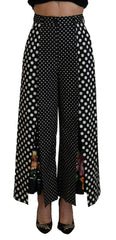 Dolce & Gabbana Broek met hoge taille en veelkleurige polkadots