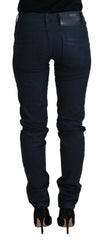 Acht Blue Cotton Skinny Low Waist Women Casual Denim Jeans