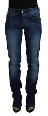 Just Cavalli Damen-Jeans aus blauem Baumwoll-Denim für die Freizeit