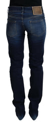 Just Cavalli Damen-Jeans aus blauem Baumwoll-Denim für die Freizeit
