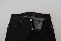Acht Black Cotton Slim Fit Women Casual Denim Jeans