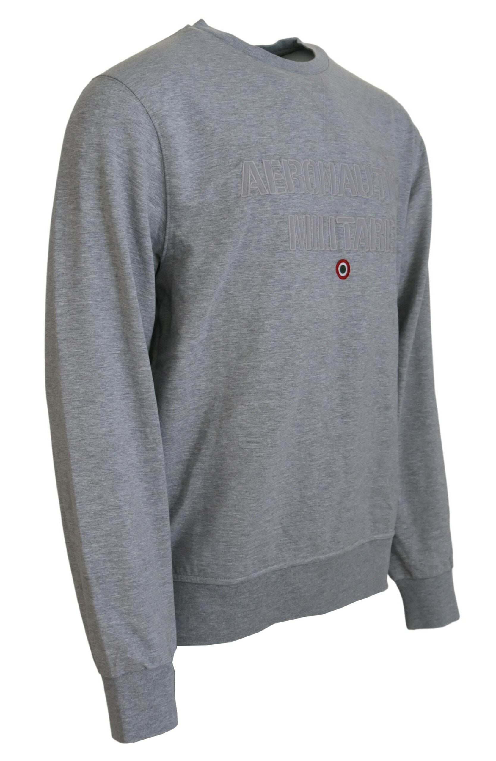 Aeronautica Militare Herren Pullover Sweatshirt Grau