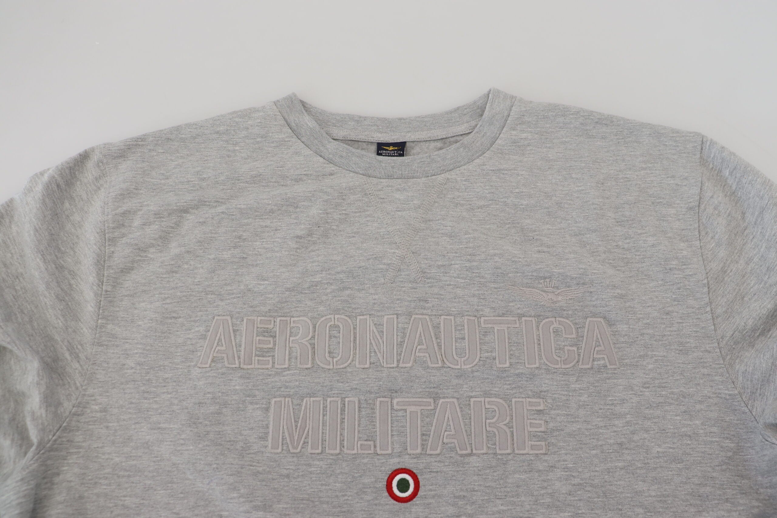Aeronautica Militare Herren Pullover Sweatshirt Grau