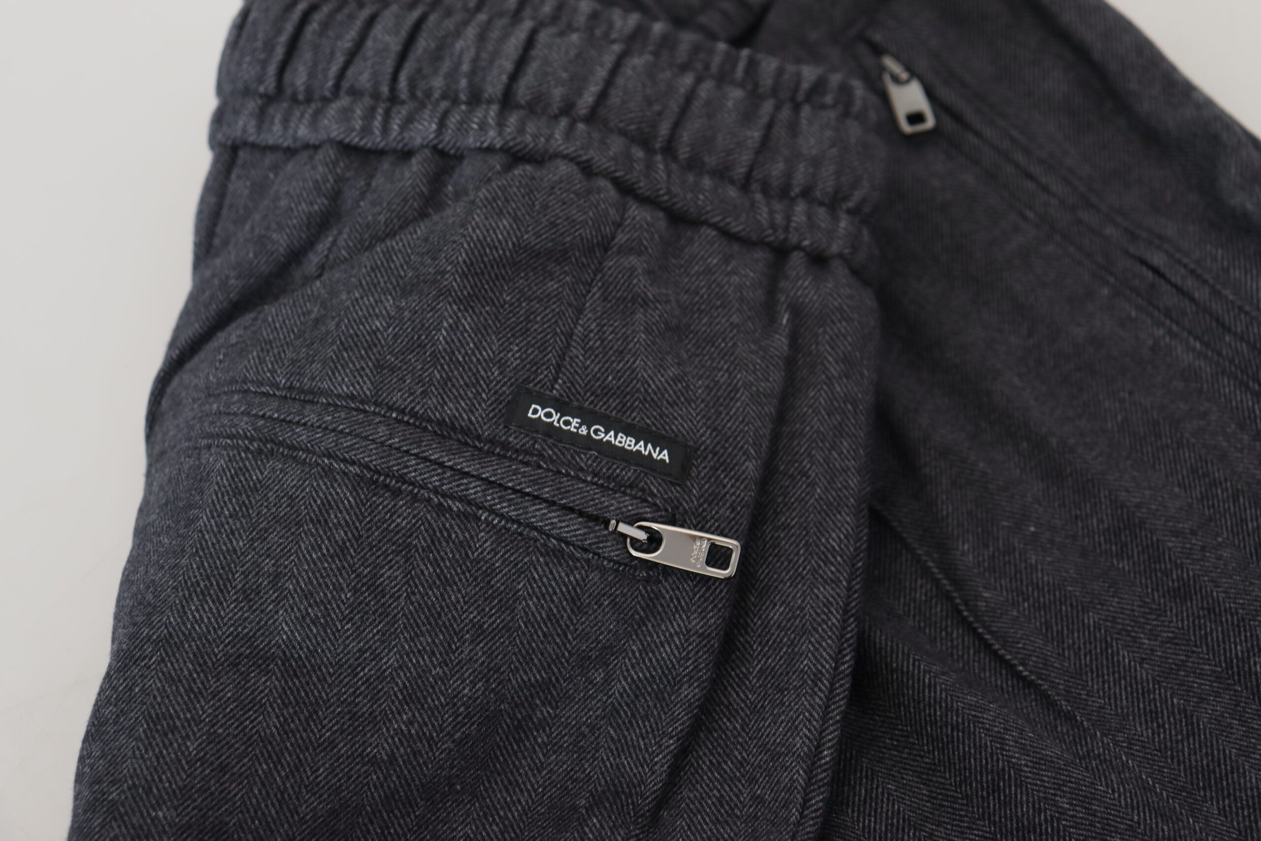Dolce & Gabbana Graue Jogginghose für Herren aus Baumwolle