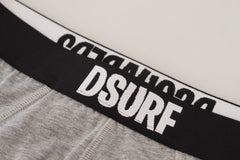 Dsquared² Graue DSURF Logo Baumwoll-Stretch Herren Slips