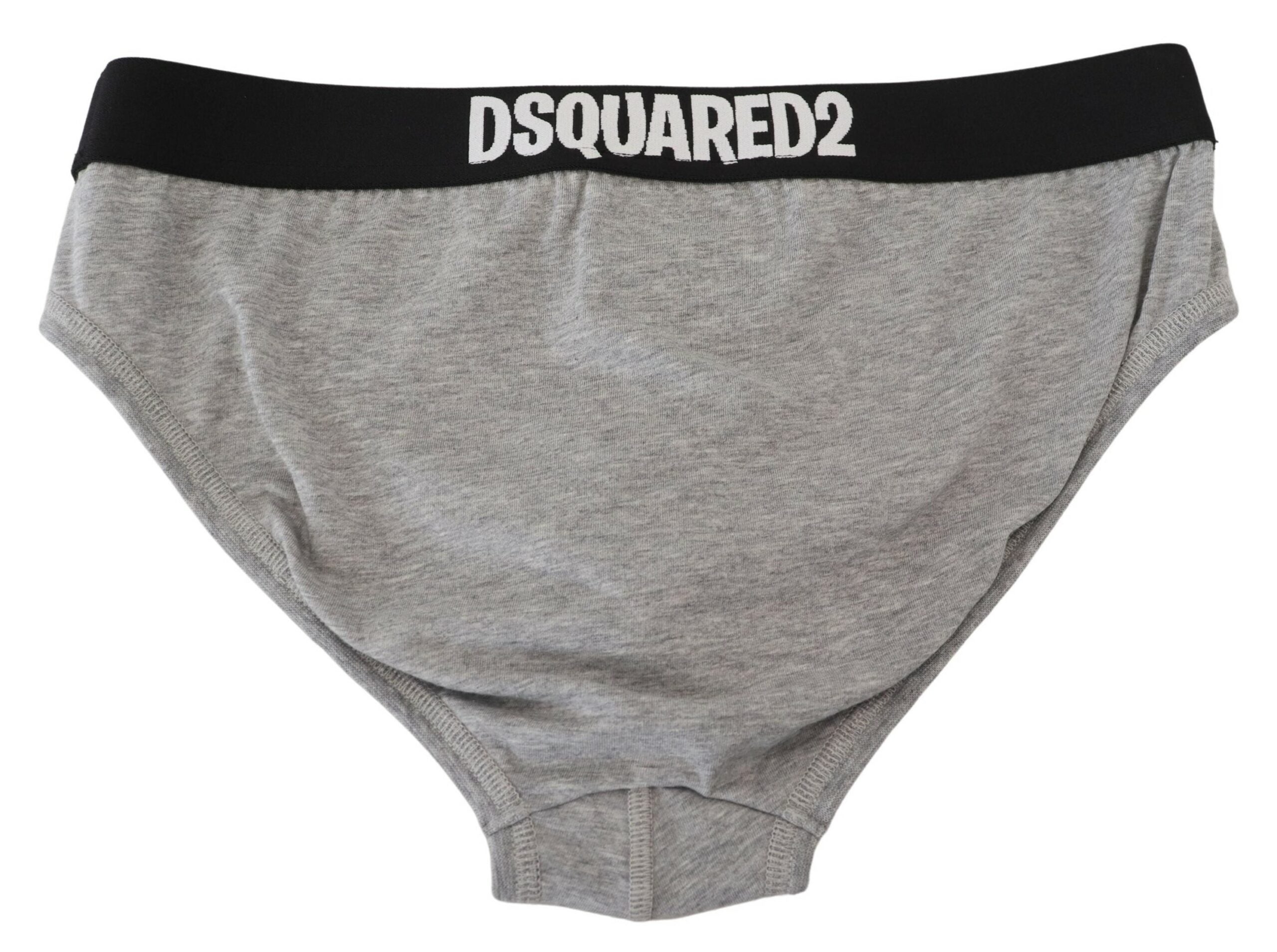 Dsquared² Graue DSURF Logo Baumwoll-Stretch Herren Slips