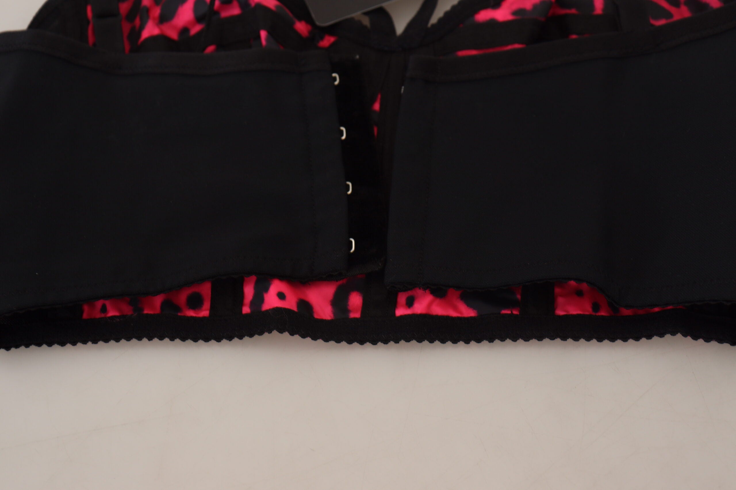 Dolce & Gabbana Rosa bauchfreies Korsett-Oberteil mit Leopardenmuster