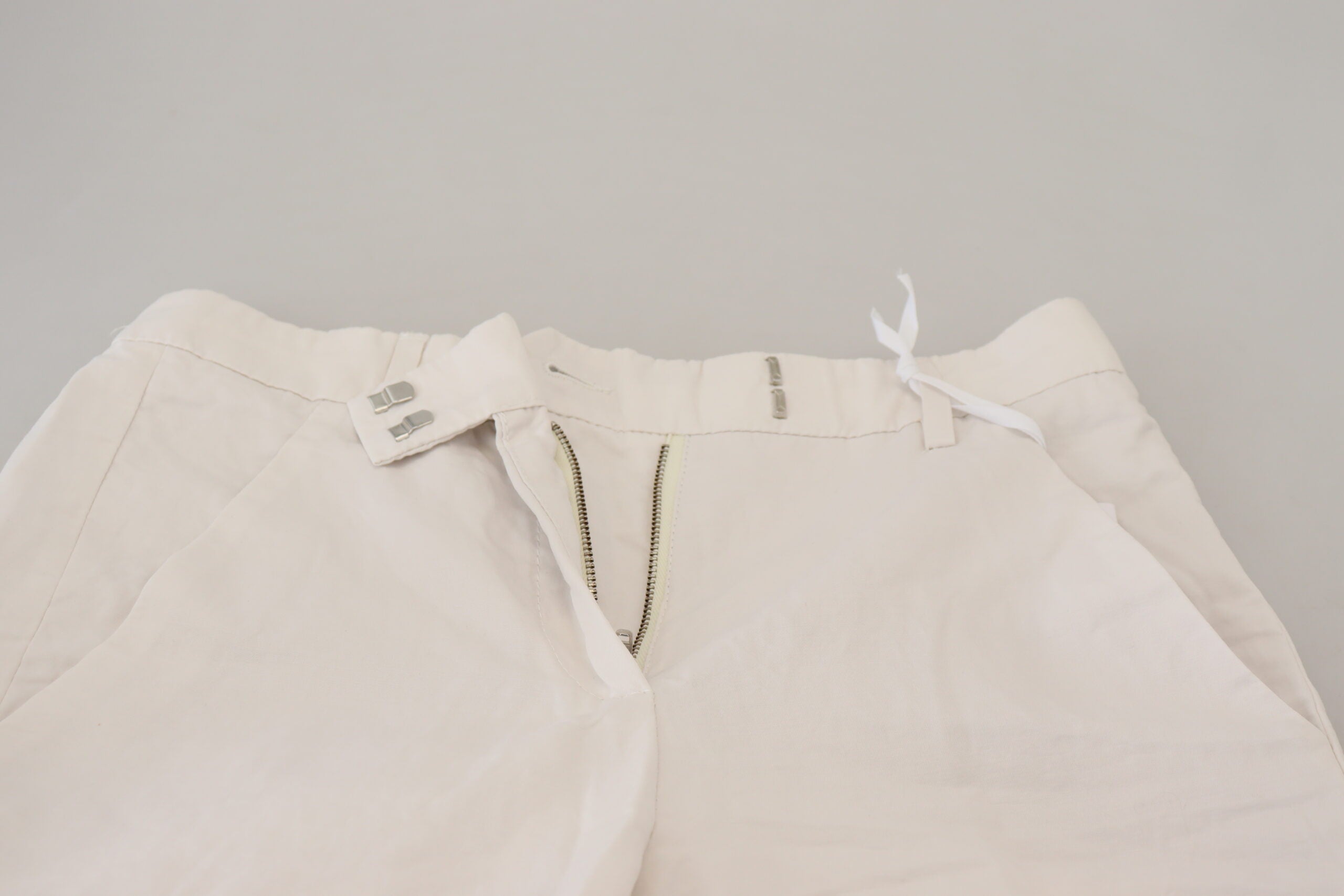 Dondup Weiße High-Waist Tapered Hose für Damen