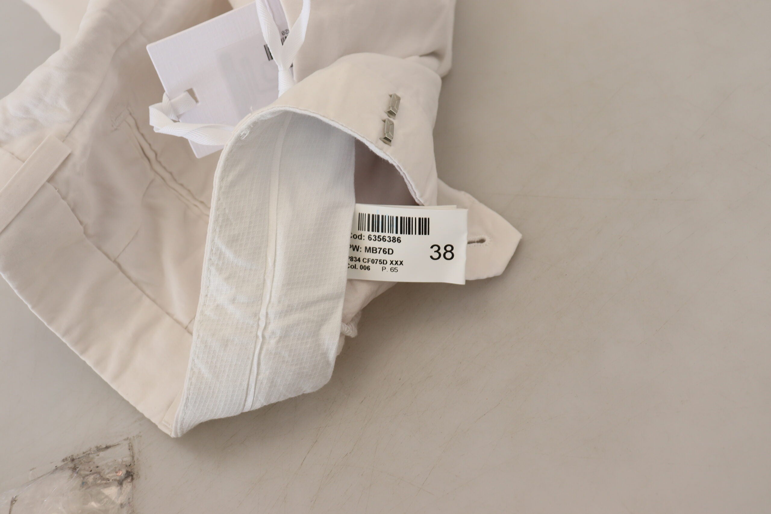 Dondup Weiße High-Waist Tapered Hose für Damen