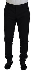 Dolce & Gabbana Schwarze Chino-Hose aus Wolle
