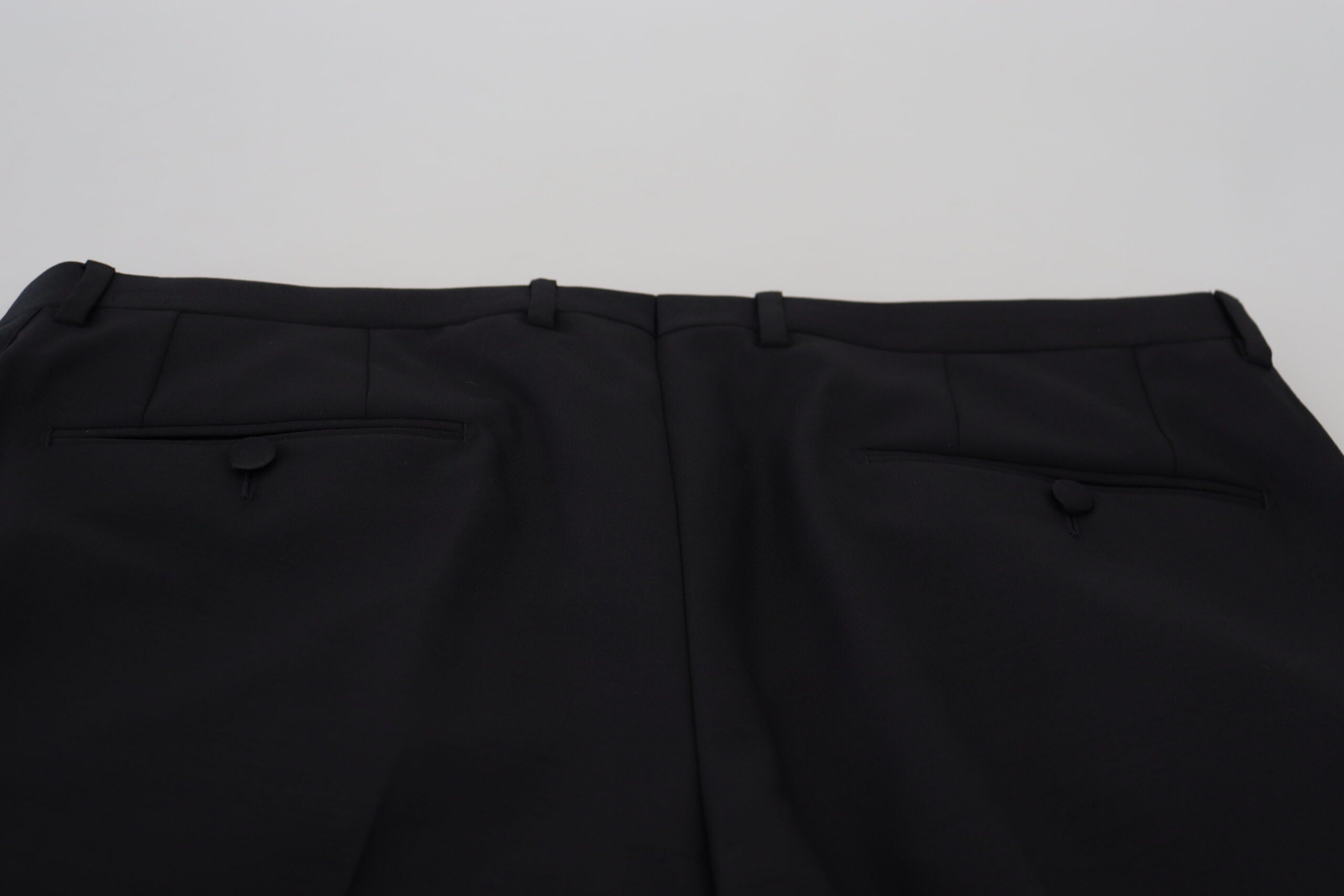 Dolce & Gabbana Schwarze Chino-Hose aus Wolle