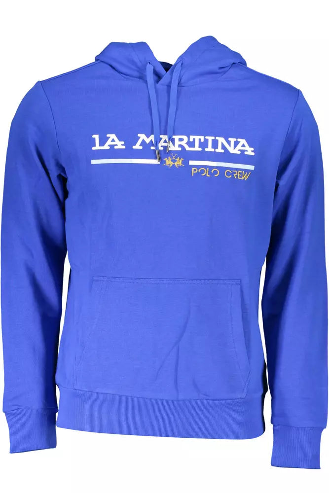 La Martina Blauwe Katoenen Trui
