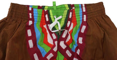 Dsquared² Veelkleurige Bedrukte Heren Zwemkleding Zwemshort
