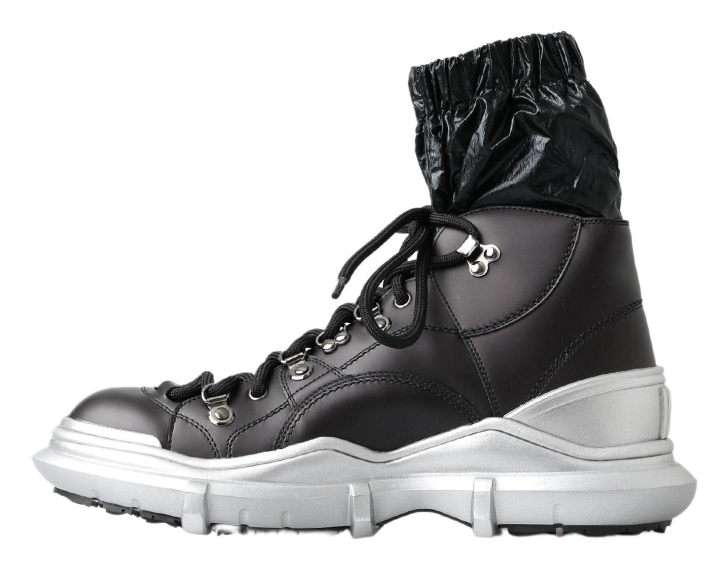 Dolce &amp; Gabbana – Galileo – Hohe Sneakers aus Nylon in Schwarz