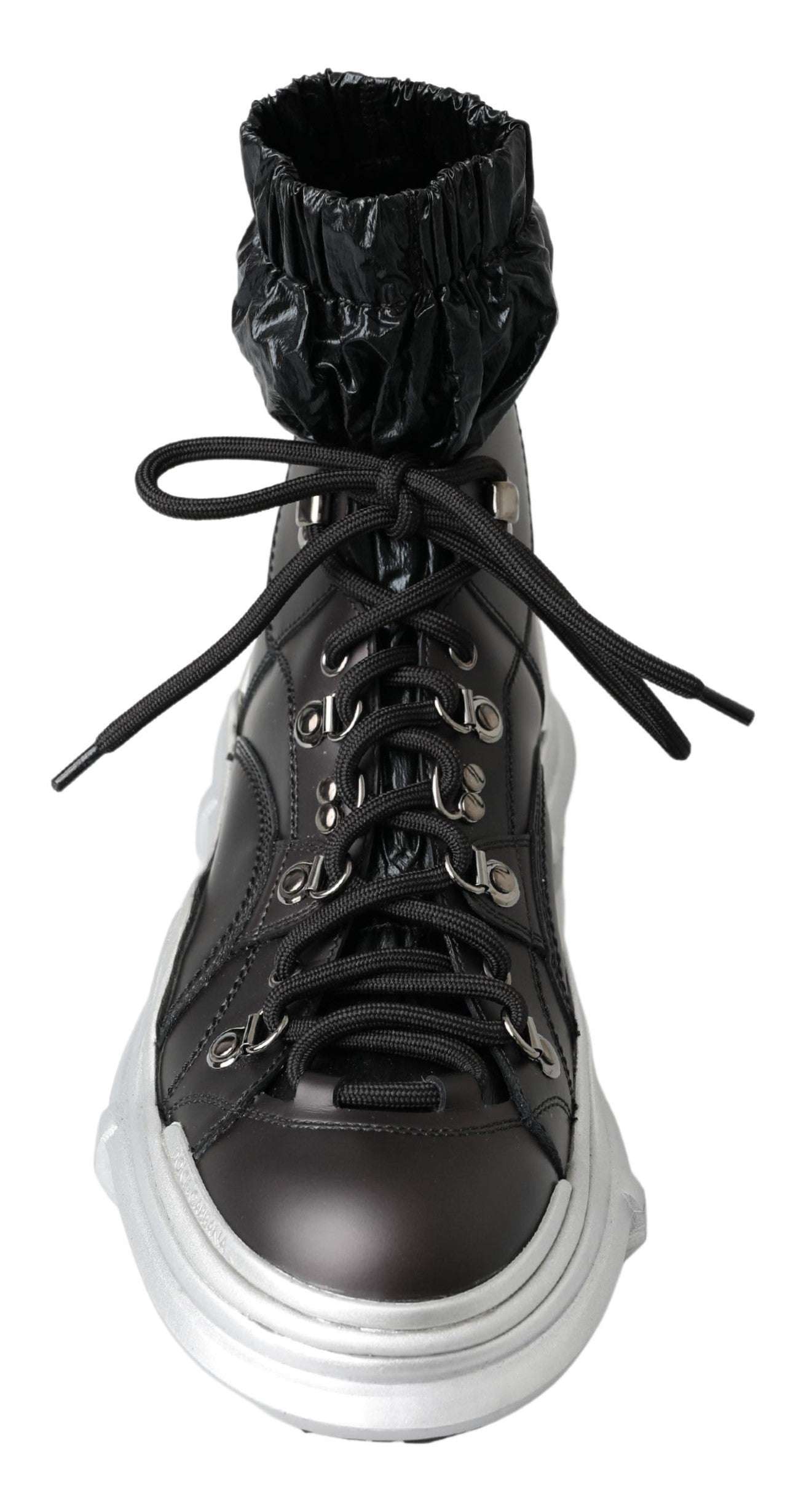 Dolce &amp; Gabbana – Galileo – Hohe Sneakers aus Nylon in Schwarz