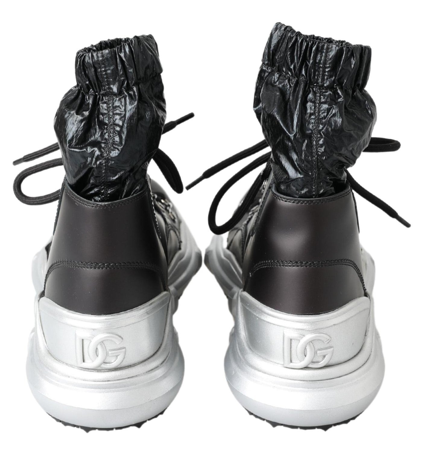 Dolce &amp; Gabbana – Galileo – Hohe Sneakers aus Nylon in Schwarz