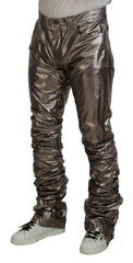Dolce & Gabbana Zilveren Metallic Nylon Stretchbroek