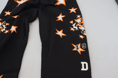 Dolce & Gabbana Black Orange Star Trousers Sport Pants