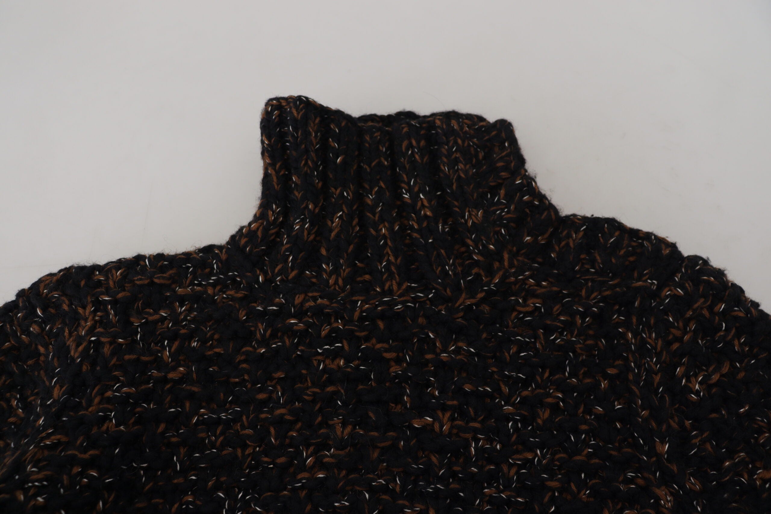 Dolce & Gabbana Brauner Fatto A Mano Rollkragenpullover