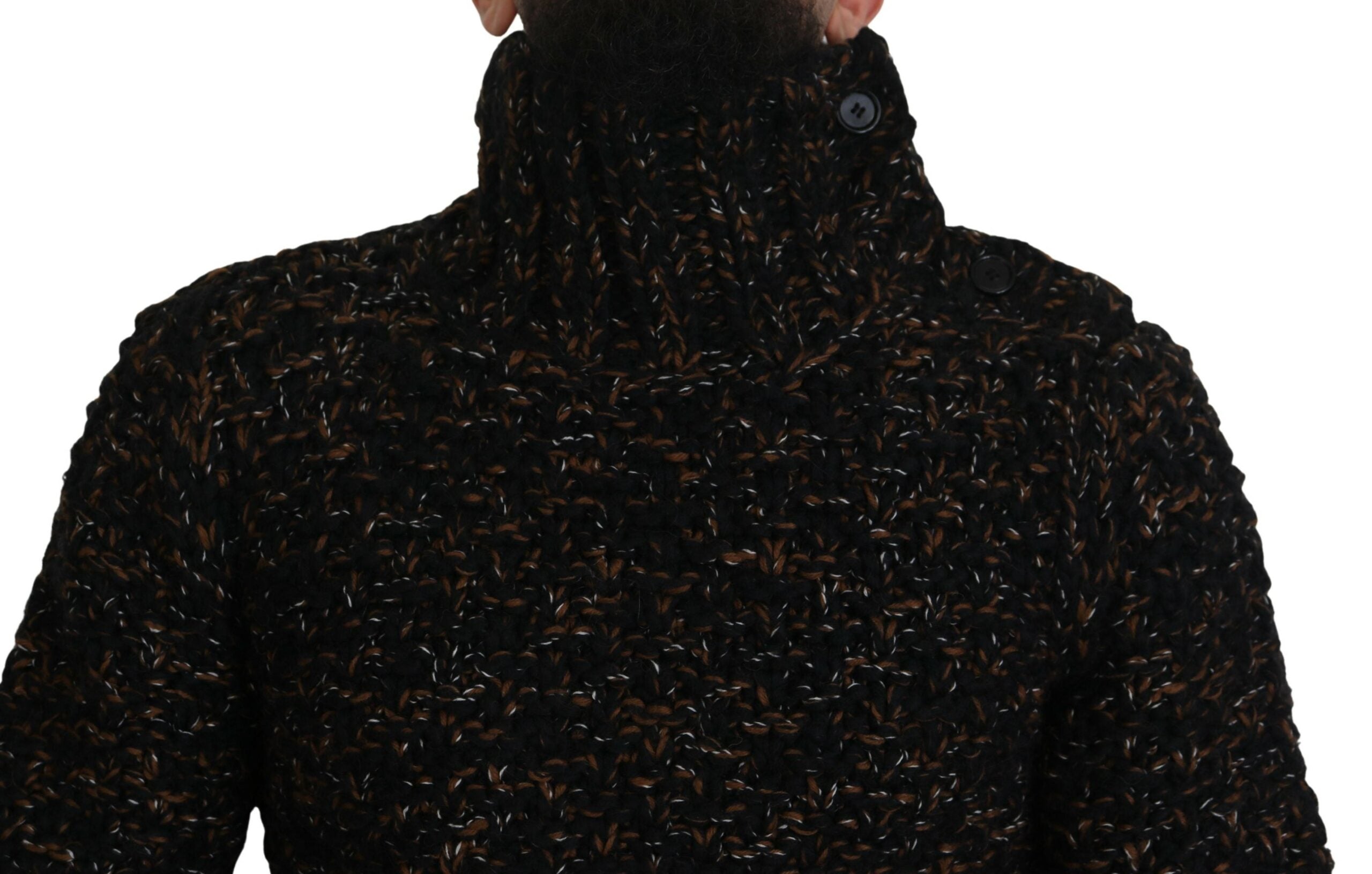 Dolce & Gabbana Brauner Fatto A Mano Rollkragenpullover