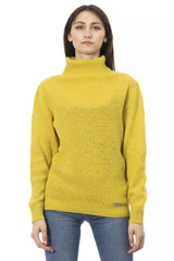 Baldinini Trend Gelber Damenpullover aus Wolle