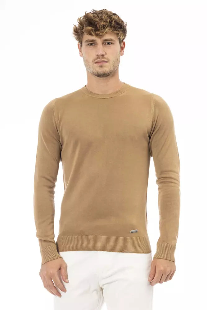 Baldinini Trend Beige Modal Herren Pullover