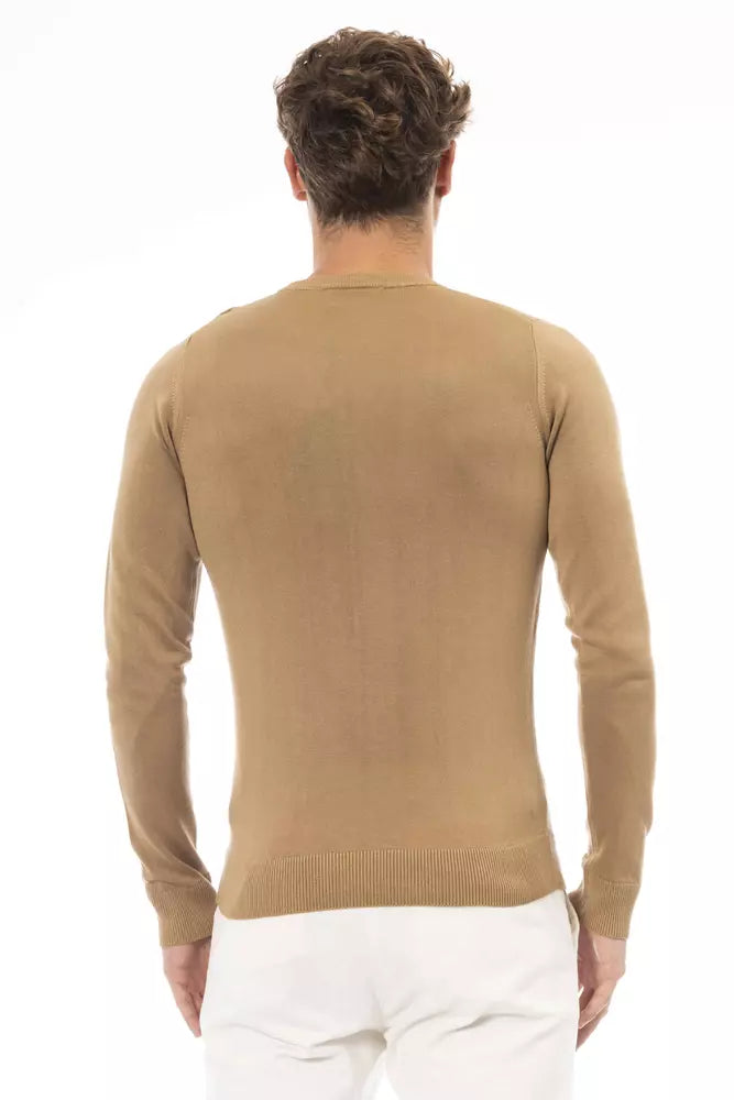 Baldinini Trend Beige Modal Herren Pullover